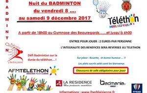 Téléthon 2017 - Nuit du BAD