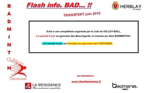 Transfert BAD juin 2019