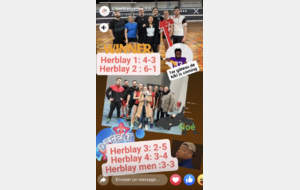 2 victoires importantes pour Herblay 1 et Herblay 2 pour le début des phases finales des IC