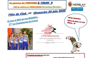 Fête du club Gymnastique Masculine - 26 juin 2022