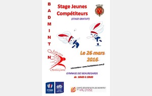 Stage Jeunes Compétiteurs