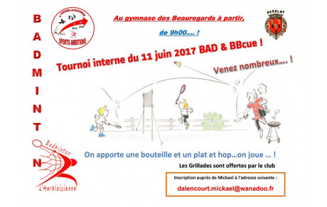 Tournoi Interne du 11 juin 2017