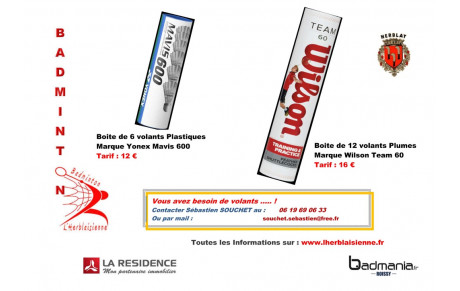 Volants de Badminton