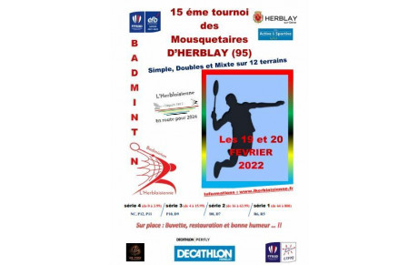 Les convocations du 15 ème tournoi des Mousquetaires