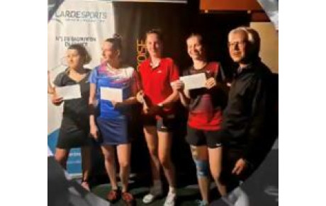 Résutats desChampionnats du Val d'Oise en doubles de Badminton à Bessancourt les 9 et 10 avril
