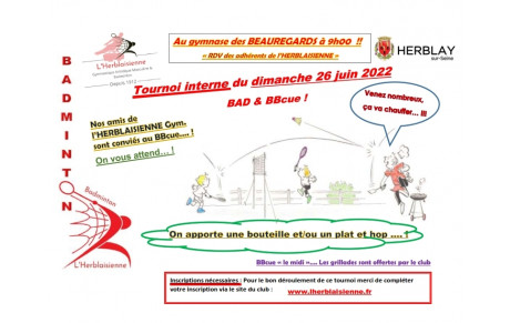 Tournoi Interne de Bad - 26 juin 2022