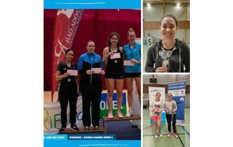 3 podiums féminins en tournois en novembre