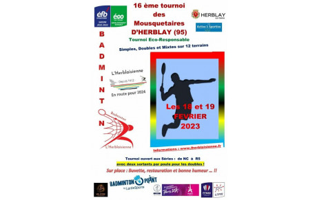 Contributions 16 ème tournoi des Mousquetaires 18 et 19 Février